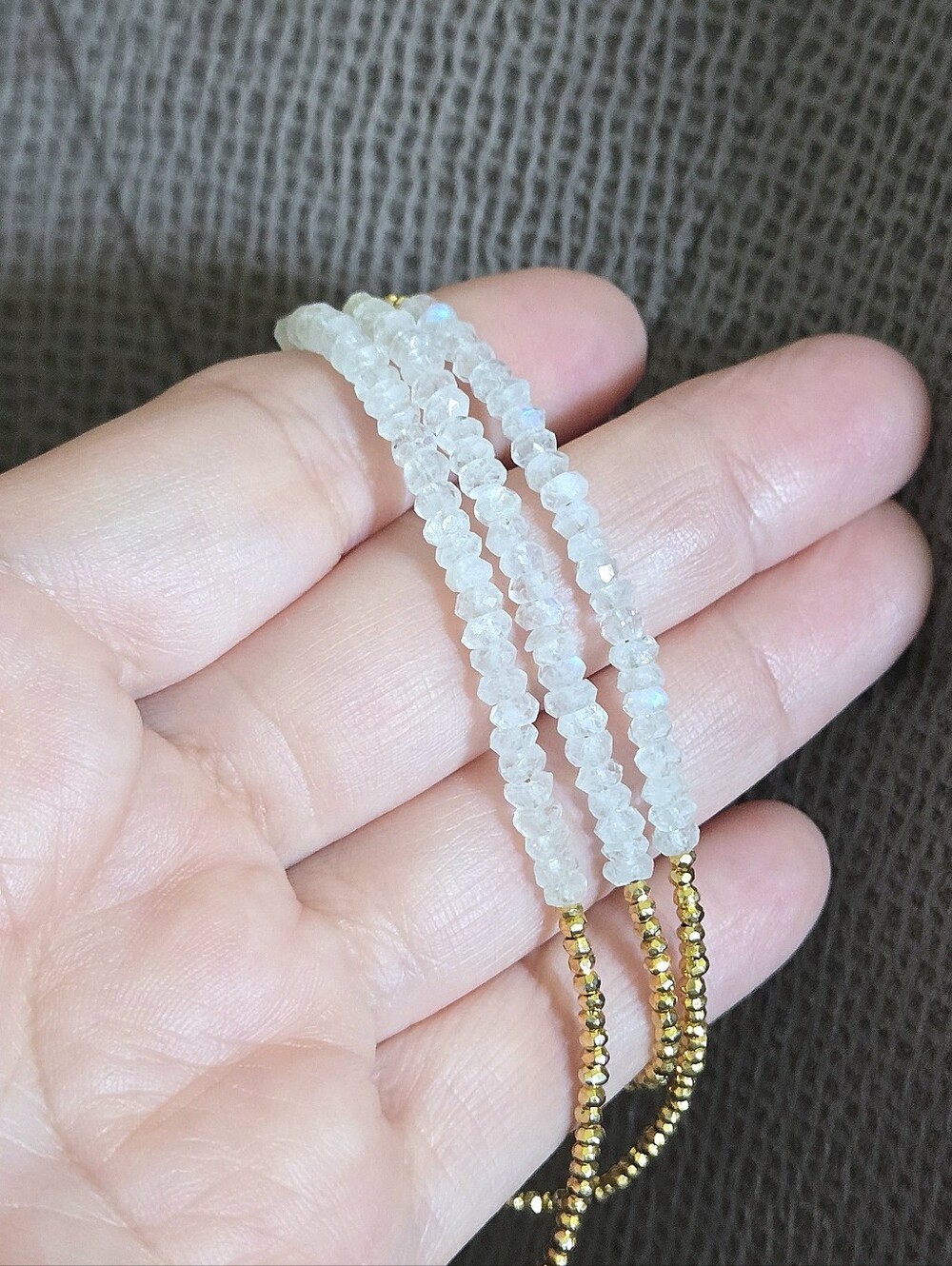Convertible Moonstone🌙Necklace/Wrap Bracelet - NWOT - Picture 9 of 16